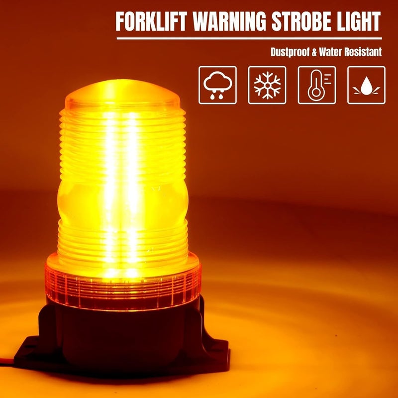 NWpangu LED Amber Beacon Light 30 LED Emergency Strobe Light Flashing Warning Light for Truck Engineering Vehicles Boat Bus Forklift. - Image 2